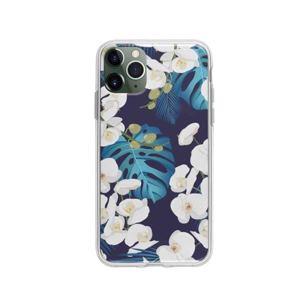 Coque Pour iPhone 11 Pro Max Orchidée Tropicale - Coque Wiqeo 10€-15€, Albert Dupont, Fleur, iPhone 11 Pro Max, Motif Wiqeo, Déstockeur de Coques Pour iPhone