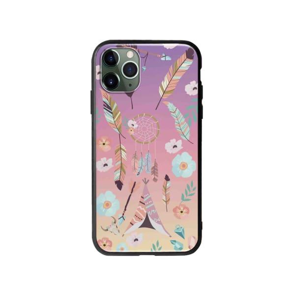 Coque Pour iPhone 11 Pro Max Ornements Boho - Coque Wiqeo 10€-15€, Estelle Adam, Illustration, iPhone 11 Pro Max Wiqeo, Déstockeur de Coques Pour iPhone