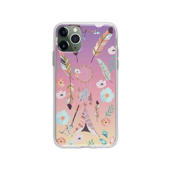 Coque Pour iPhone 11 Pro Max Ornements Boho - Coque Wiqeo 10€-15€, Estelle Adam, Illustration, iPhone 11 Pro Max Wiqeo, Déstockeur de Coques Pour iPhone