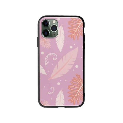 Coque Pour iPhone 11 Pro Nature Rose - Coque Wiqeo 10€-15€, Estelle Adam, Feuilles, iPhone 11 Pro, Motif Wiqeo, Déstockeur de Coques Pour iPhone