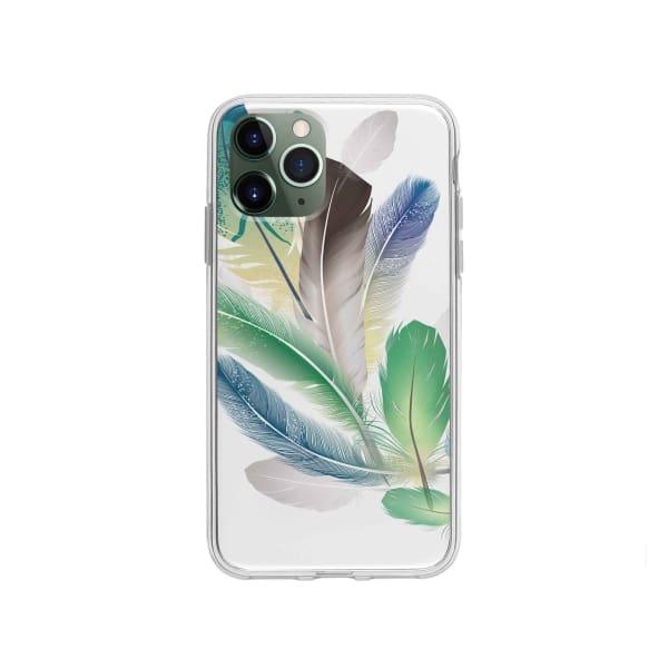 Coque Pour iPhone 11 Pro Plumes - Coque Wiqeo 10€-15€, Estelle Adam, Illustration, iPhone 11 Pro Wiqeo, Déstockeur de Coques Pour iPhone