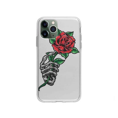 Coque Pour iPhone 11 Pro Rose Squelette - Coque Wiqeo 10€-15€, Albert Dupont, Fleur, iPhone 11 Pro, Squelette Wiqeo, Déstockeur de Coques Pour iPhone