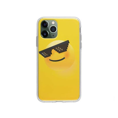 Coque Pour iPhone 11 Pro Smiley Lunettes - Coque Wiqeo 10€-15€, Estelle Adam, Illustration, iPhone 11 Pro Wiqeo, Déstockeur de Coques Pour iPhone