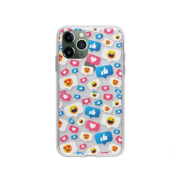 Coque Pour iPhone 11 Pro Smileys - Coque Wiqeo 10€-15€, Géraud Fournier, iPhone 11 Pro, Mignon, Motif Wiqeo, Déstockeur de Coques Pour iPhone