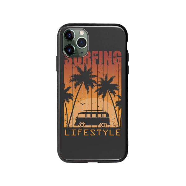 Coque Pour iPhone 11 Pro "Surfing Lifestyle" - Coque Wiqeo 10€-15€, Estelle Adam, Illustration, iPhone 11 Pro, Motif Wiqeo, Déstockeur de Coques Pour iPhone