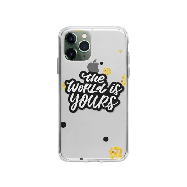 Coque Pour iPhone 11 Pro "The World Is Yours" - Coque Wiqeo 10€-15€, Estelle Adam, iPhone 11 Pro, Motif Wiqeo, Déstockeur de Coques Pour iPhone