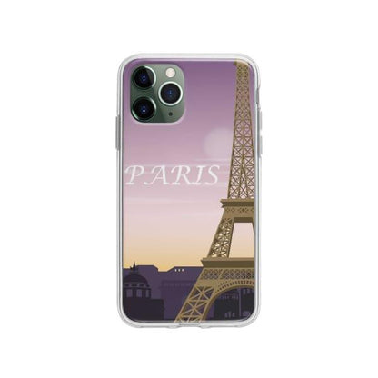 Coque Pour iPhone 11 Pro Tour Eiffel - Coque Wiqeo 10€-15€, iPhone 11 Pro, Robert Guillory, Voyage Wiqeo, Déstockeur de Coques Pour iPhone