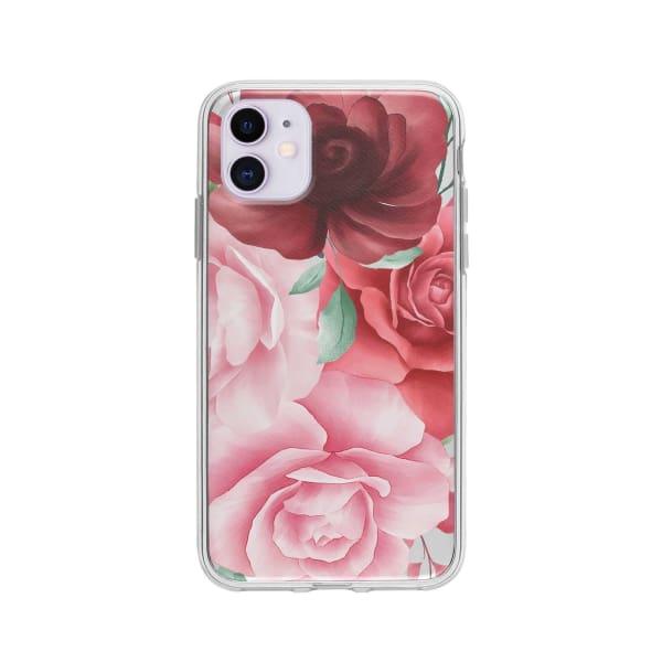 Coque Pour iPhone 11 Roses - Coque Wiqeo 10€-15€, Albert Dupont, Fleur, iPhone 11 Wiqeo, Déstockeur de Coques Pour iPhone