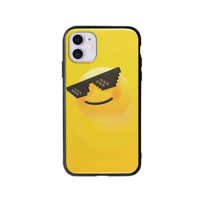 Coque Pour iPhone 11 Smiley Lunettes - Coque Wiqeo 10€-15€, Estelle Adam, Illustration, iPhone 11 Wiqeo, Déstockeur de Coques Pour iPhone