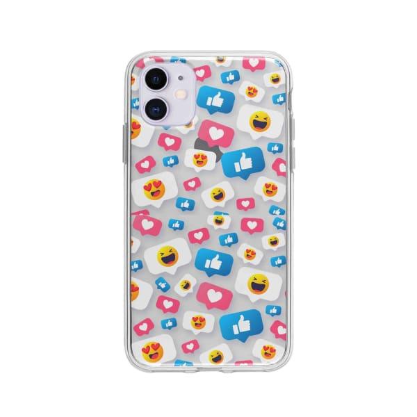 Coque Pour iPhone 11 Smileys - Coque Wiqeo 10€-15€, Géraud Fournier, iPhone 11, Mignon, Motif Wiqeo, Déstockeur de Coques Pour iPhone