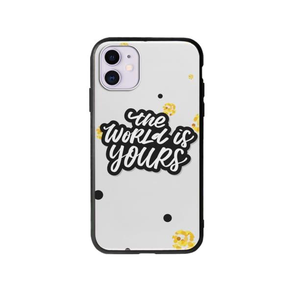 Coque Pour iPhone 11 "The World Is Yours" - Coque Wiqeo 10€-15€, Estelle Adam, iPhone 11, Motif Wiqeo, Déstockeur de Coques Pour iPhone