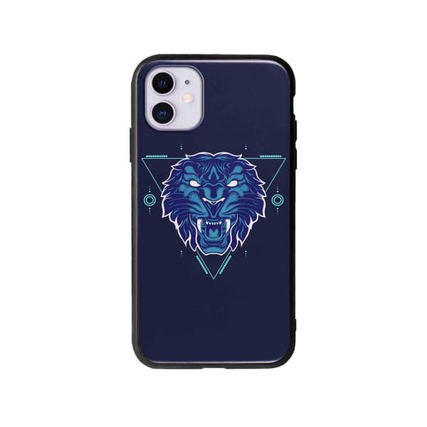 Coque Pour iPhone 11 Tigre Géométrique - Coque Wiqeo 10€-15€, Estelle Adam, Illustration, iPhone 11, Motif Wiqeo, Déstockeur de Coques Pour iPhone