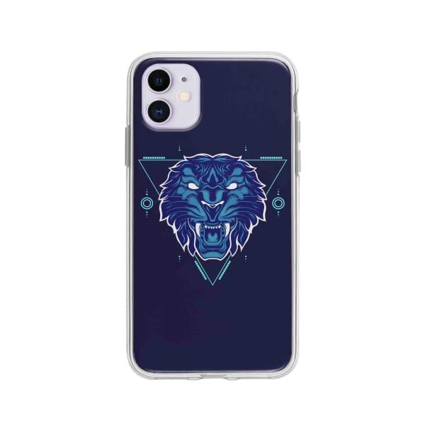 Coque Pour iPhone 11 Tigre Géométrique - Coque Wiqeo 10€-15€, Estelle Adam, Illustration, iPhone 11, Motif Wiqeo, Déstockeur de Coques Pour iPhone