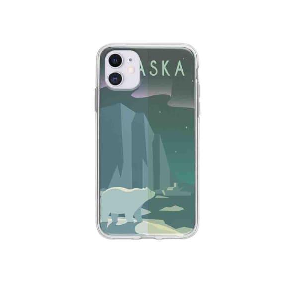 Coque Pour iPhone 12 Alaska - Coque Wiqeo 10€-15€, Estelle Adam, Illustration, iPhone 12, Voyage Wiqeo, Déstockeur de Coques Pour iPhone