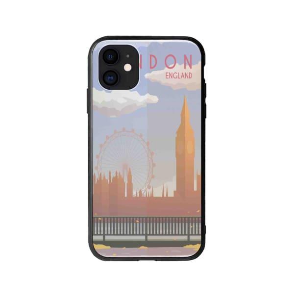 Coque Pour iPhone 12 Big Ben & London Eye - Coque Wiqeo 10€-15€, Estelle Adam, Illustration, iPhone 12, Voyage Wiqeo, Déstockeur de Coques Pour iPhone