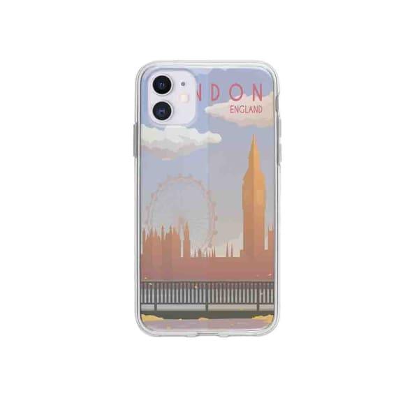 Coque Pour iPhone 12 Big Ben & London Eye - Coque Wiqeo 10€-15€, Estelle Adam, Illustration, iPhone 12, Voyage Wiqeo, Déstockeur de Coques Pour iPhone