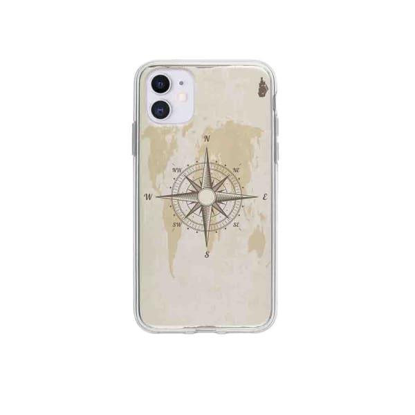 Coque Pour iPhone 12 Boussole Nautique - Coque Wiqeo 10€-15€, Estelle Adam, Illustration, iPhone 12 Wiqeo, Déstockeur de Coques Pour iPhone