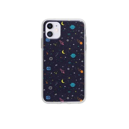 Coque Pour iPhone 12 Dessin Galactique - Coque Wiqeo 10€-15€, Estelle Adam, Illustration, iPhone 12, Motif Wiqeo, Déstockeur de Coques Pour iPhone