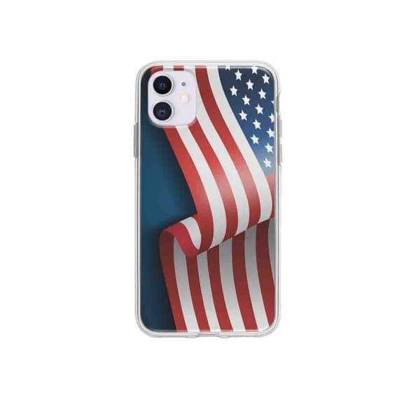 Coque Pour iPhone 12 Drapeau U.S.A. - Coque Wiqeo 10€-15€, Drapeau, Estelle Adam, Illustration, iPhone 12 Wiqeo, Déstockeur de Coques Pour iPhone