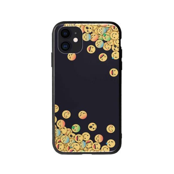 Coque Pour iPhone 12 Emojis Tombants - Coque Wiqeo 10€-15€, Estelle Adam, iPhone 12, Motif Wiqeo, Déstockeur de Coques Pour iPhone