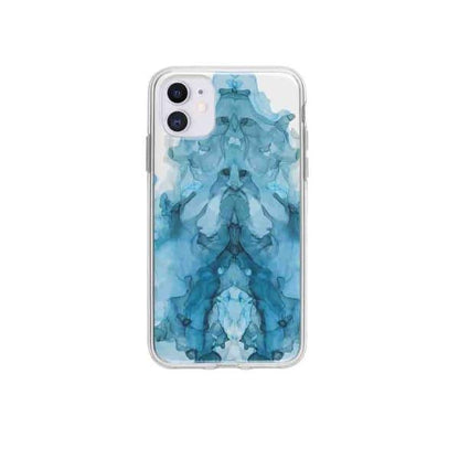 Coque Pour iPhone 12 Encre Bleu - Coque Wiqeo 10€-15€, Estelle Adam, iPhone 12, Motif Wiqeo, Déstockeur de Coques Pour iPhone