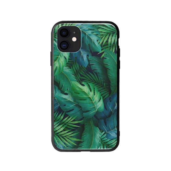 Coque Pour iPhone 12 Feuillage Tropical - Coque Wiqeo 10€-15€, Estelle Adam, Feuilles, iPhone 12, Motif Wiqeo, Déstockeur de Coques Pour iPhone