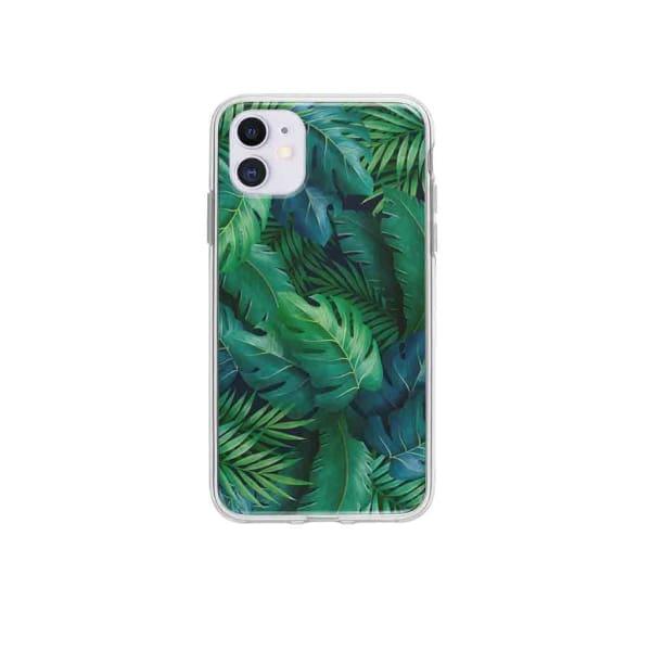 Coque Pour iPhone 12 Feuillage Tropical - Coque Wiqeo 10€-15€, Estelle Adam, Feuilles, iPhone 12, Motif Wiqeo, Déstockeur de Coques Pour iPhone