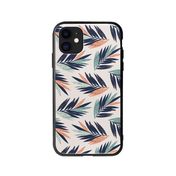 Coque Pour iPhone 12 Feuilles Tropicales - Coque Wiqeo 10€-15€, Estelle Adam, Feuilles, iPhone 12, Motif Wiqeo, Déstockeur de Coques Pour iPhone