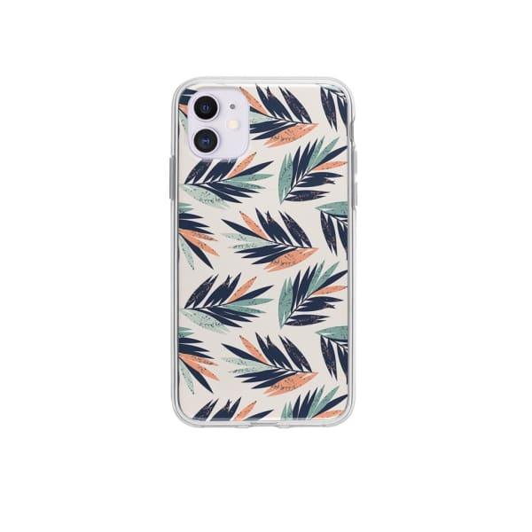 Coque Pour iPhone 12 Feuilles Tropicales - Coque Wiqeo 10€-15€, Estelle Adam, Feuilles, iPhone 12, Motif Wiqeo, Déstockeur de Coques Pour iPhone