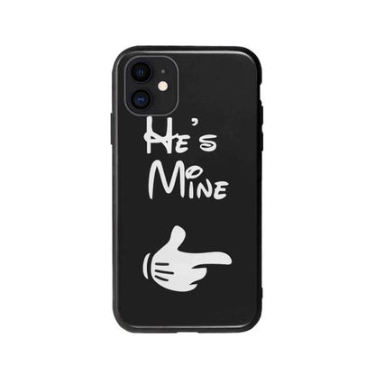 Coque Pour iPhone 12 "He's Mine" - Coque Wiqeo 10€-15€, Couple, iPhone 12, Mireille Lachapelle Wiqeo, Déstockeur de Coques Pour iPhone