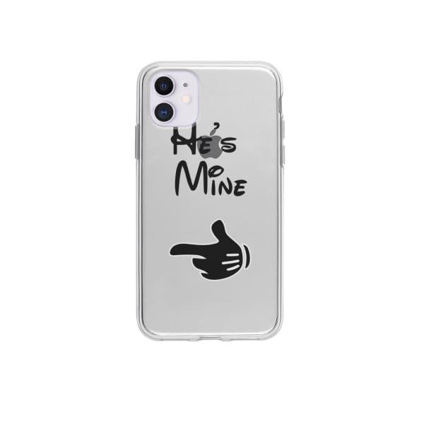Coque Pour iPhone 12 "He's Mine" - Coque Wiqeo 10€-15€, Couple, iPhone 12, Mireille Lachapelle Wiqeo, Déstockeur de Coques Pour iPhone