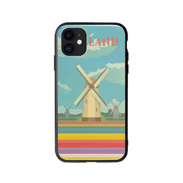 Coque Pour iPhone 12 Hollande - Coque Wiqeo 10€-15€, Illustration, iPhone 12, Robert Guillory, Voyage Wiqeo, Déstockeur de Coques Pour iPhone