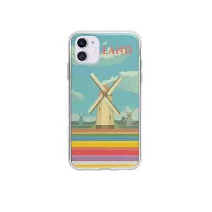 Coque Pour iPhone 12 Hollande - Coque Wiqeo 10€-15€, Illustration, iPhone 12, Robert Guillory, Voyage Wiqeo, Déstockeur de Coques Pour iPhone