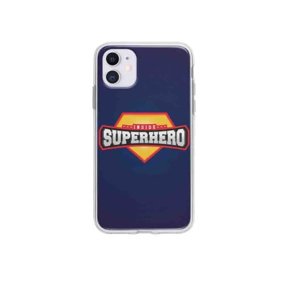 Coque Pour iPhone 12 "Inside Superhero" - Coque Wiqeo 10€-15€, Estelle Adam, Illustration, iPhone 12 Wiqeo, Déstockeur de Coques Pour iPhone