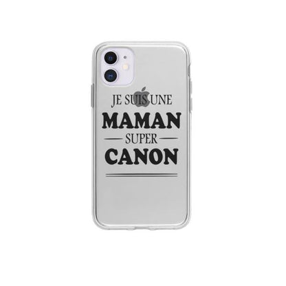 Coque Pour iPhone 12 "Maman Canon" - Coque Wiqeo 10€-15€, Géraud Fournier, iPhone 12, Mignon Wiqeo, Déstockeur de Coques Pour iPhone