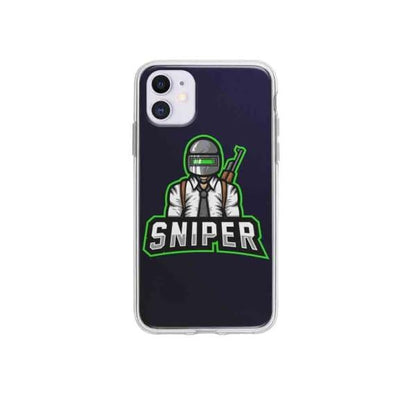 Coque Pour iPhone 12 Mascotte Sniper - Coque Wiqeo 10€-15€, Estelle Adam, Illustration, iPhone 12 Wiqeo, Déstockeur de Coques Pour iPhone