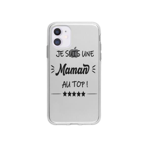 Coque Pour iPhone 12 Max "Maman au Top" - Coque Wiqeo 10€-15€, Géraud Fournier, iPhone 12 Max, Mignon Wiqeo, Déstockeur de Coques Pour iPhone