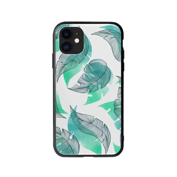 Coque Pour iPhone 12 Motif Feuilles - Coque Wiqeo 10€-15€, Estelle Adam, Feuilles, iPhone 12, Motif Wiqeo, Déstockeur de Coques Pour iPhone