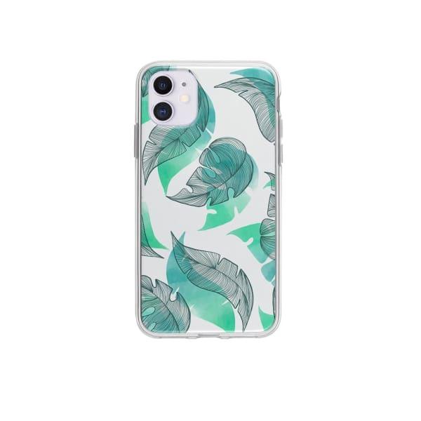 Coque Pour iPhone 12 Motif Feuilles - Coque Wiqeo 10€-15€, Estelle Adam, Feuilles, iPhone 12, Motif Wiqeo, Déstockeur de Coques Pour iPhone