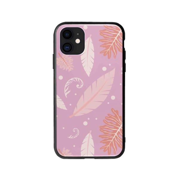 Coque Pour iPhone 12 Nature Rose - Coque Wiqeo 10€-15€, Estelle Adam, Feuilles, iPhone 12, Motif Wiqeo, Déstockeur de Coques Pour iPhone