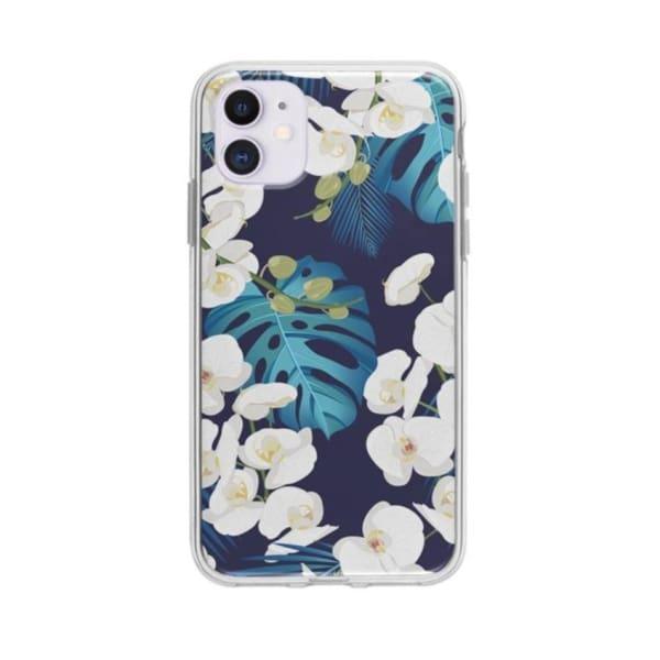 Coque Pour iPhone 12 Orchidée Tropicale - Coque Wiqeo 10€-15€, Albert Dupont, Fleur, iPhone 12, Motif Wiqeo, Déstockeur de Coques Pour iPhone