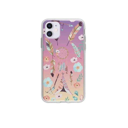 Coque Pour iPhone 12 Ornements Boho - Coque Wiqeo 10€-15€, Estelle Adam, Illustration, iPhone 12 Wiqeo, Déstockeur de Coques Pour iPhone