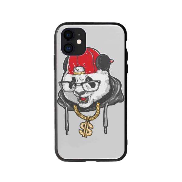 Coque Pour iPhone 12 Panda Hiphop - Coque Wiqeo 10€-15€, Animaux, Estelle Adam, Illustration, iPhone 12 Wiqeo, Déstockeur de Coques Pour iPhone