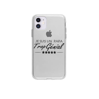 Coque Pour iPhone 12 "Papa Génial" - Coque Wiqeo 10€-15€, Estelle Adam, iPhone 12, Motif Wiqeo, Déstockeur de Coques Pour iPhone