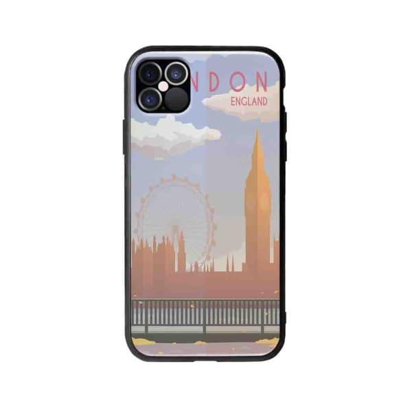 Coque Pour iPhone 12 Pro Big Ben & London Eye - Coque Wiqeo 10€-15€, Estelle Adam, Illustration, iPhone 12 Pro, Voyage Wiqeo, Déstockeur de Coques Pour iPhone