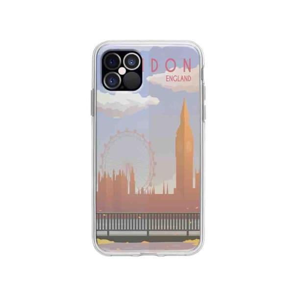 Coque Pour iPhone 12 Pro Big Ben & London Eye - Coque Wiqeo 10€-15€, Estelle Adam, Illustration, iPhone 12 Pro, Voyage Wiqeo, Déstockeur de Coques Pour iPhone