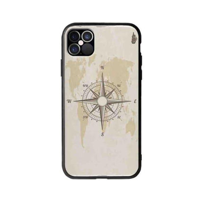 Coque Pour iPhone 12 Pro Boussole Nautique - Coque Wiqeo 10€-15€, Estelle Adam, Illustration, iPhone 12 Pro Wiqeo, Déstockeur de Coques Pour iPhone