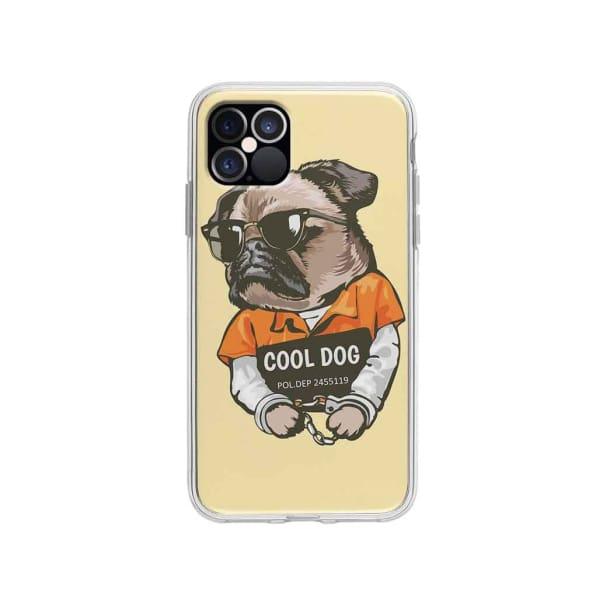 Coque Pour iPhone 12 Pro Carlin Prisonnier - Coque Wiqeo 10€-15€, Animaux, Estelle Adam, Illustration, iPhone 12 Pro Wiqeo, Déstockeur de Coques Pour iPhone