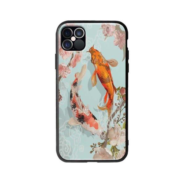 Coque Pour iPhone 12 Pro Carpes Koï - Coque Wiqeo 10€-15€, Estelle Adam, Illustration, iPhone 12 Pro Wiqeo, Déstockeur de Coques Pour iPhone