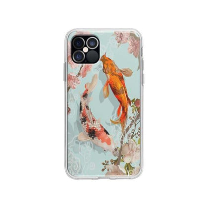 Coque Pour iPhone 12 Pro Carpes Koï - Coque Wiqeo 10€-15€, Estelle Adam, Illustration, iPhone 12 Pro Wiqeo, Déstockeur de Coques Pour iPhone